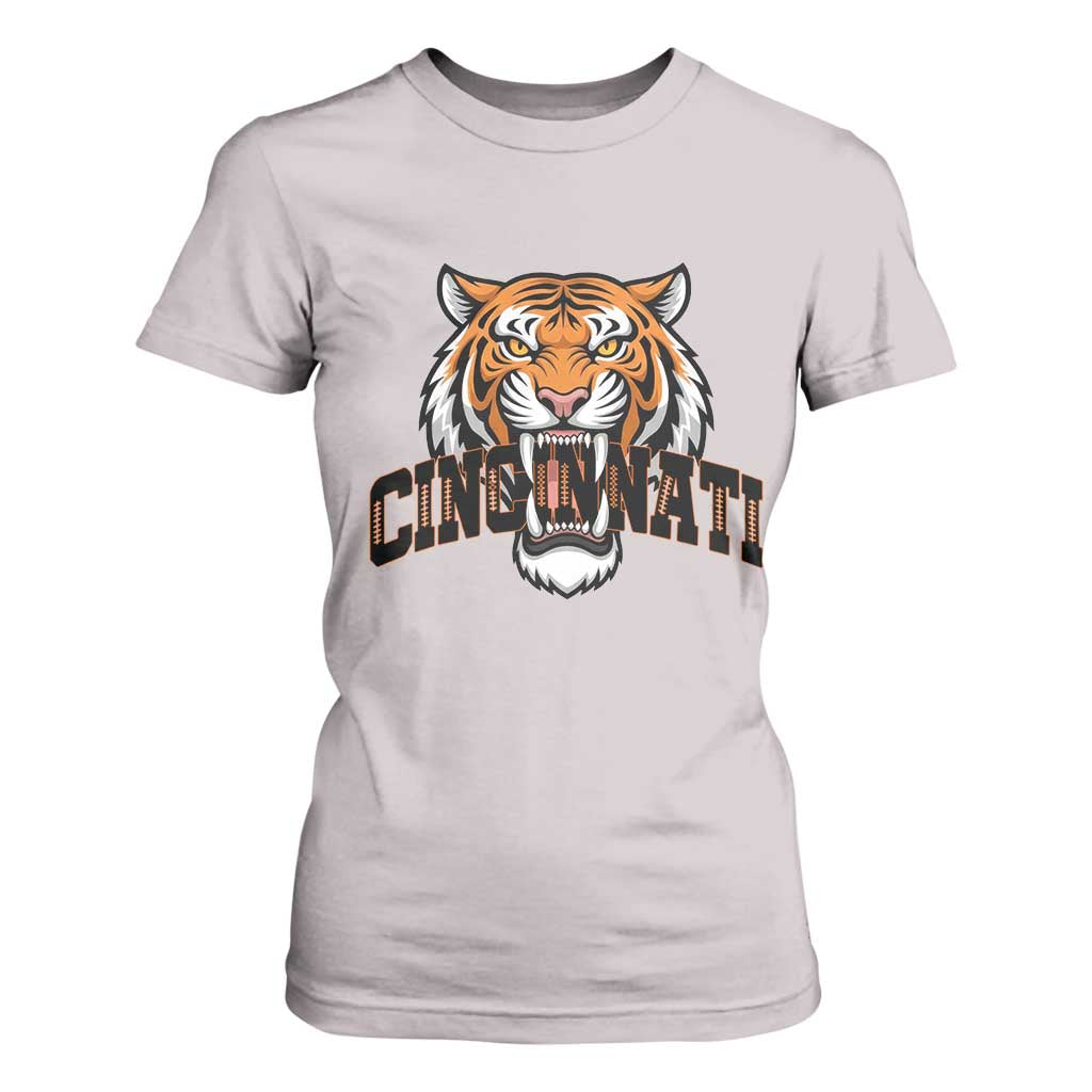 Roaring CFBT Game Day Fans Gift T Shirt For Women TS12 Ice Gray Print Your Wear