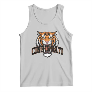 Roaring Cincinnati Tiger Football Tank Top Game Day Fans Gift TS12 Ash Print Your Wear