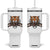 Roaring Cincinnati Tiger Football Tumbler With Handle Game Day Fans Gift TS12 One Size: 40 oz White Print Your Wear