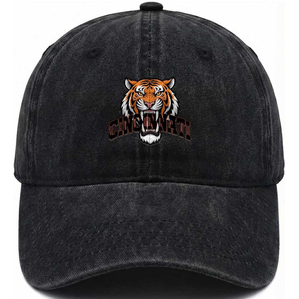 Roaring CFBT Game Day Fans Gift Washed Cotton Baseball Cap TS12 Print Your Wear