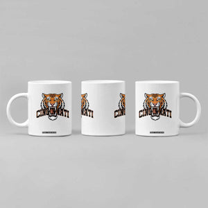 Roaring Cincinnati Tiger Football Coffee Mug Game Day Fans Gift TS12 Print Your Wear