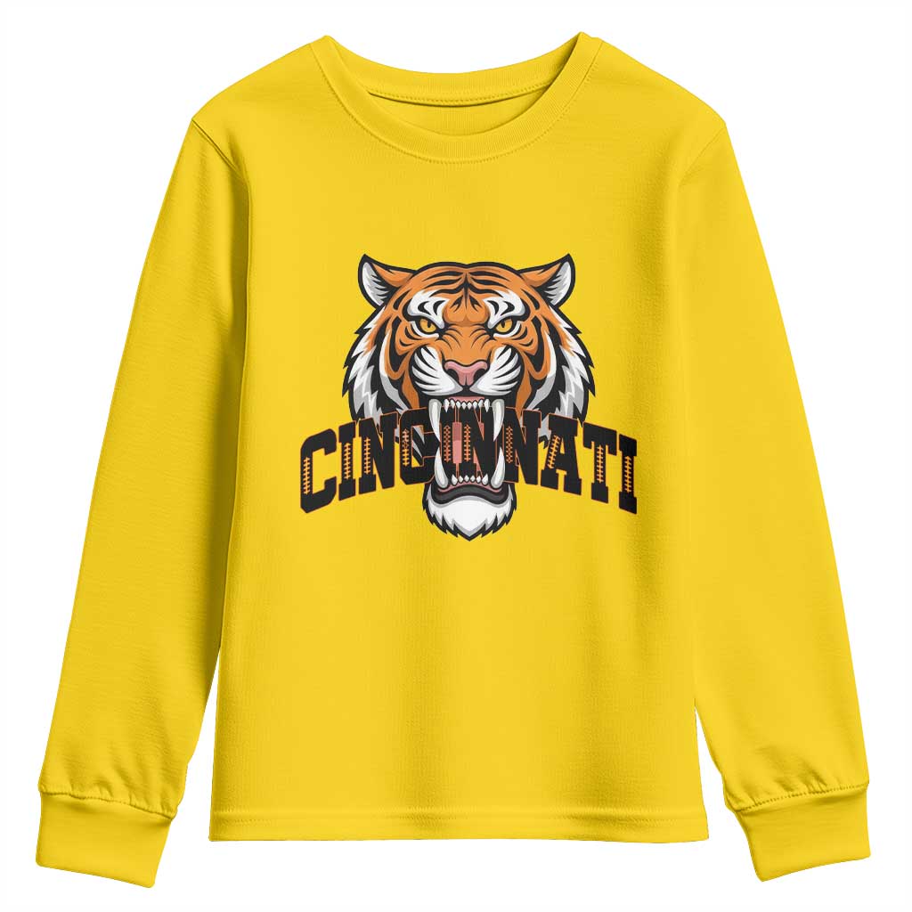 Roaring CFBT Game Day Fans Gift Youth Sweatshirt TS12 Daisy Print Your Wear