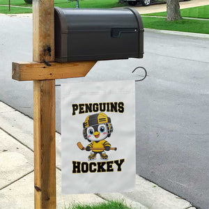 Funny Penguin Playing Ice Hockey Garden Flag Winter Sports Gift TS12 Print Your Wear