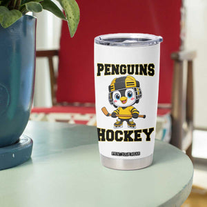 Funny Penguin Playing Ice Hockey Tumbler Cup Winter Sports Gift TS12 Print Your Wear
