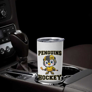 Funny Penguin Playing Ice Hockey Tumbler Cup Winter Sports Gift TS12 Print Your Wear