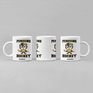 Funny Penguin Playing Ice Hockey Coffee Mug Winter Sports Gift TS12 Print Your Wear