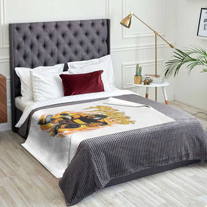 Penguin Playing Ice Hockey Throw Blanket Funny Sports Fan Gift TS12 Print Your Wear