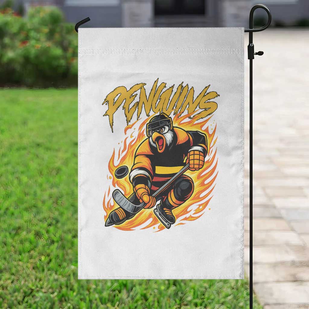 Penguin Playing Ice Hockey Garden Flag Funny Sports Fan Gift TS12 Print Your Wear