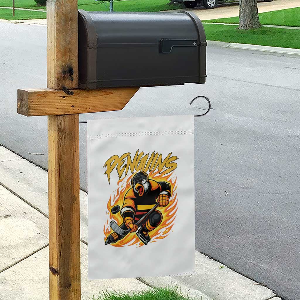 Penguin Playing Ice Hockey Garden Flag Funny Sports Fan Gift TS12 Print Your Wear