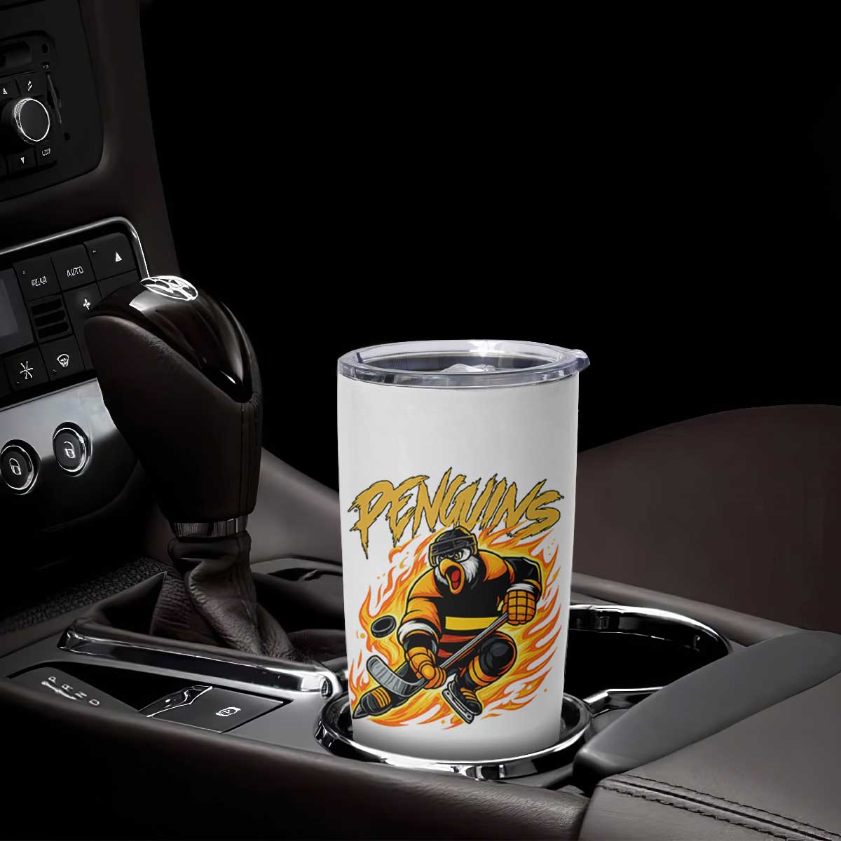 Penguin Playing Ice Hockey Tumbler Cup Funny Sports Fan Gift TS12 Print Your Wear