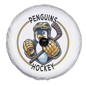 Funny Penguin Hockey Player Spare Tire Cover Gift For Animal Lovers TS12 Print Your Wear
