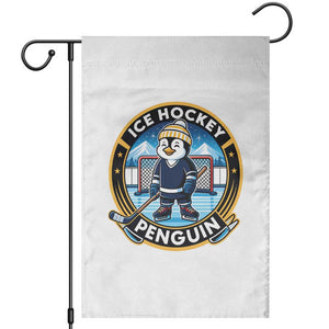 Funny Penguin Hockey Player Garden Flag Sports Fan Gift TS12 White Print Your Wear