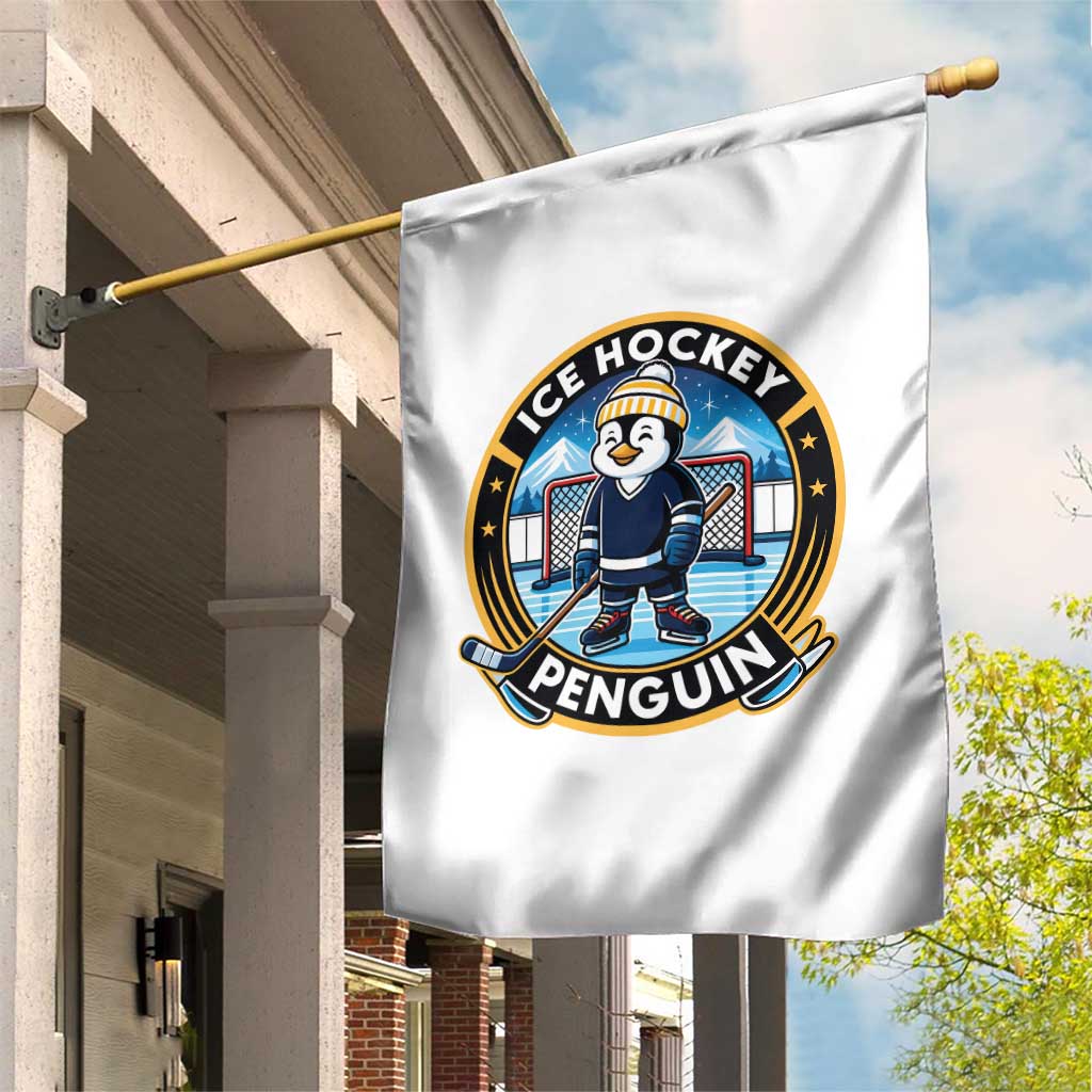 Funny Penguin Hockey Player Garden Flag Sports Fan Gift TS12 Print Your Wear