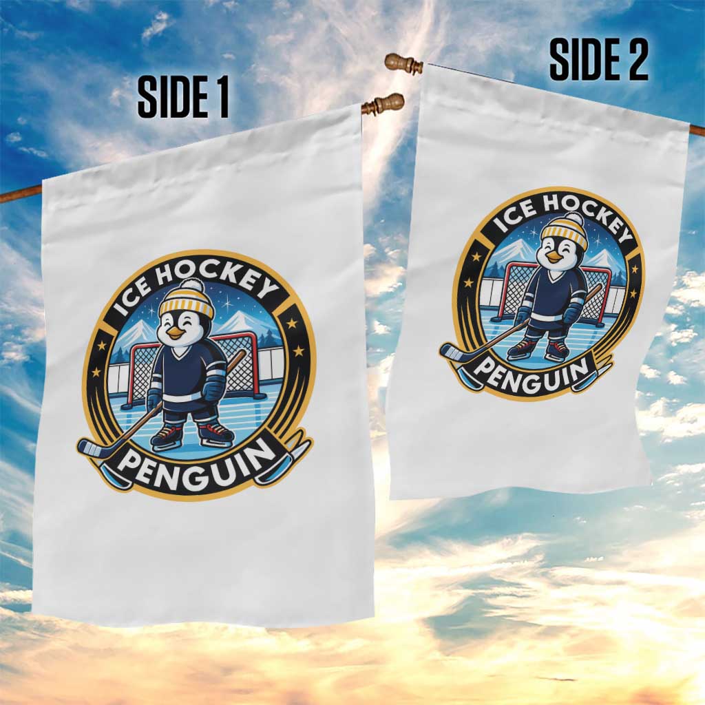 Funny Penguin Hockey Player Garden Flag Sports Fan Gift TS12 Print Your Wear