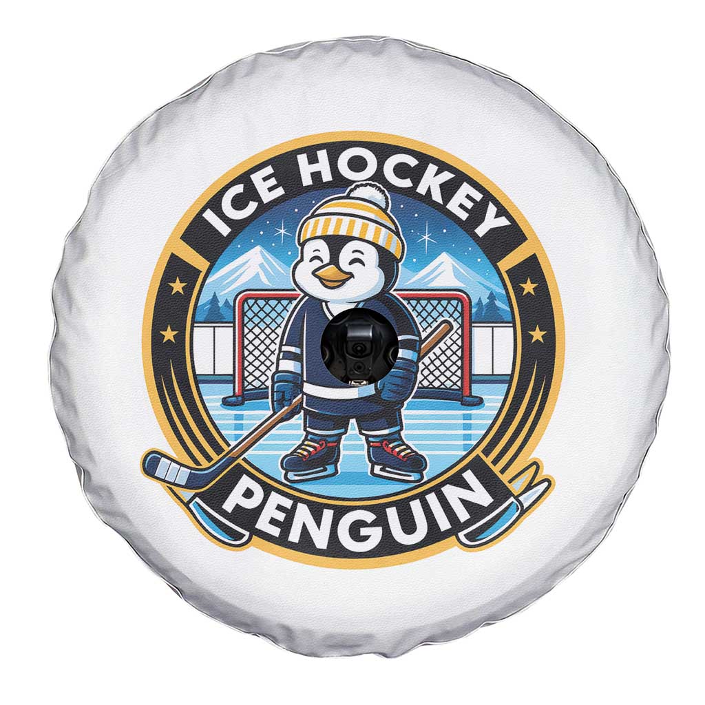 Funny Penguin Hockey Player Spare Tire Cover Sports Fan Gift TS12 Print Your Wear