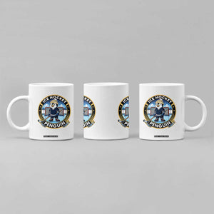 Funny Penguin Hockey Player Coffee Mug Sports Fan Gift TS12 Print Your Wear