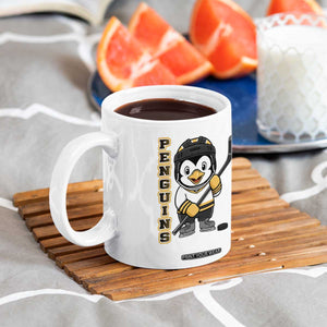 Funny Penguin Playing Ice Hockey Coffee Mug Gift For Kids TS12 Print Your Wear