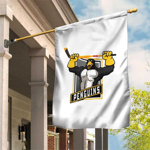 Funny Ice Hockey Player Gift Garden Flag Penguin Power TS12 Print Your Wear