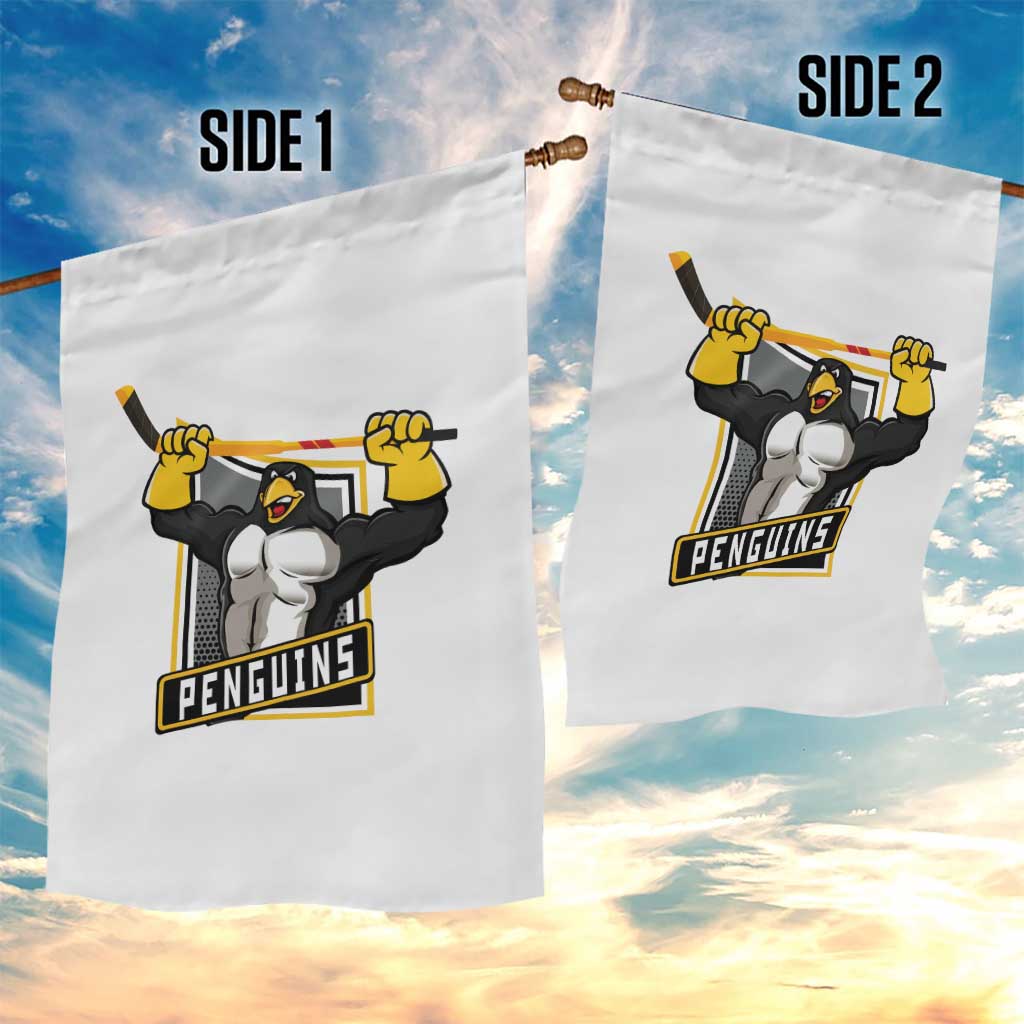 Funny Ice Hockey Player Gift Garden Flag Penguin Power TS12 Print Your Wear