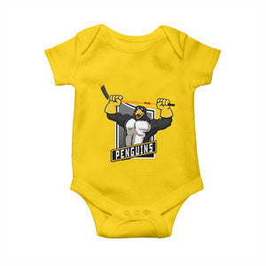 Funny Ice Hockey Player Gift Baby Onesie Penguin Power TS12 Daisy Print Your Wear