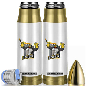 Funny Ice Hockey Player Gift Bullet Tumbler Penguin Power TS12 White Print Your Wear