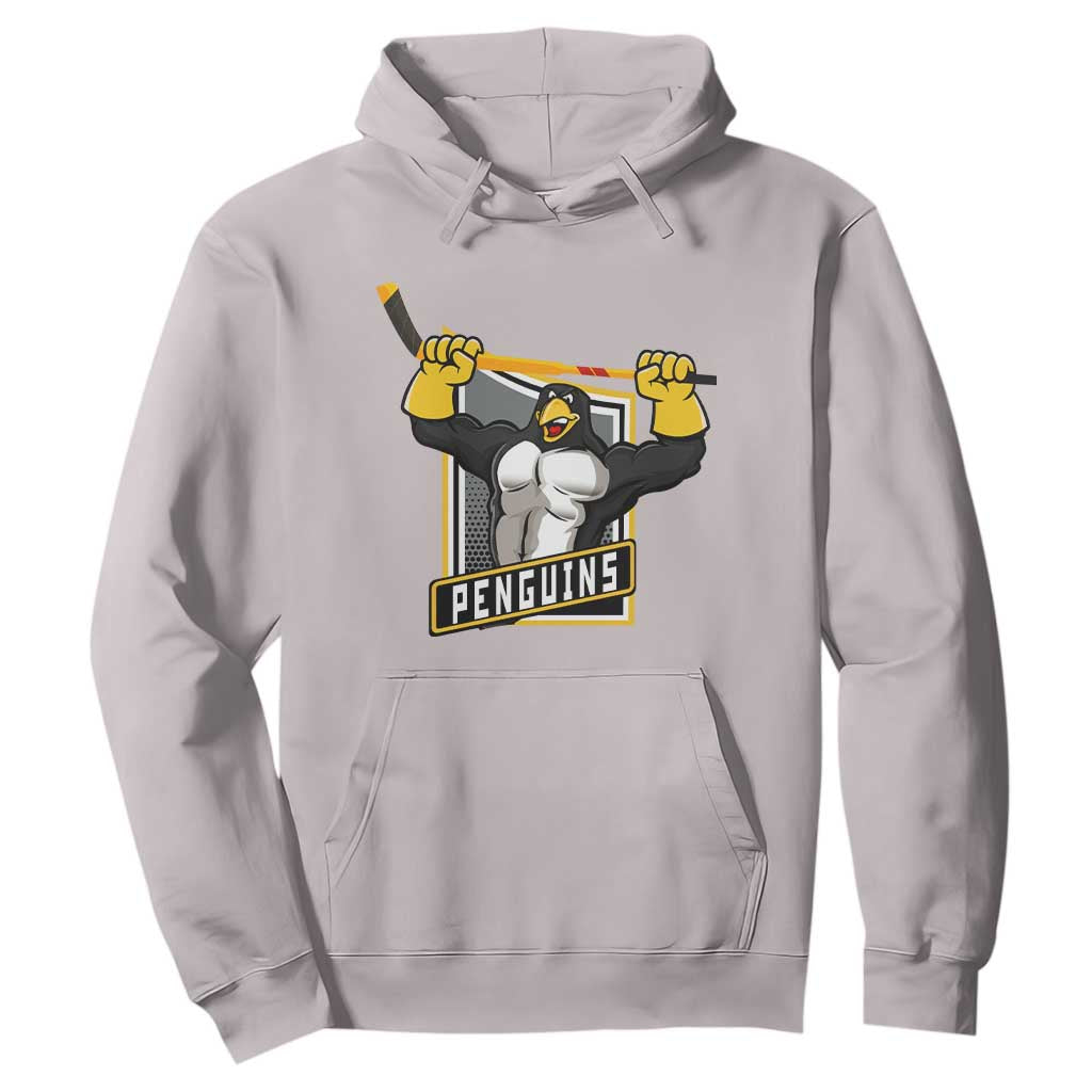 Funny Ice Hockey Player Gift Hoodie Penguin Power TS12 Ice Gray Print Your Wear