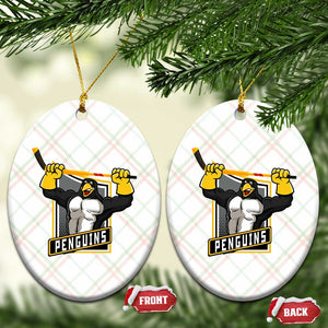 Funny Ice Hockey Player Gift Ceramic Ornament Penguin Power TS12 Print Your Wear