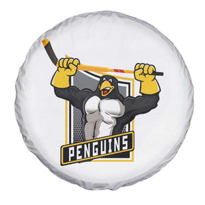 Funny Ice Hockey Player Gift Spare Tire Cover Penguin Power TS12 Print Your Wear