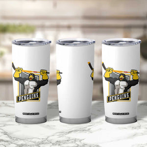Funny Ice Hockey Player Gift Tumbler Cup Penguin Power TS12 Print Your Wear