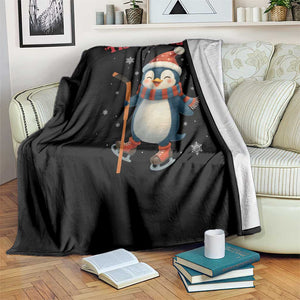 Cute Penguin Tis The Season Throw Blanket Funny Christmas Gift For Holiday Fans TS12 Print Your Wear