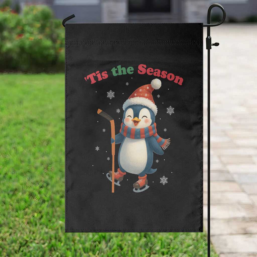 Cute Penguin Tis The Season Garden Flag Funny Christmas Gift For Holiday Fans TS12 Print Your Wear