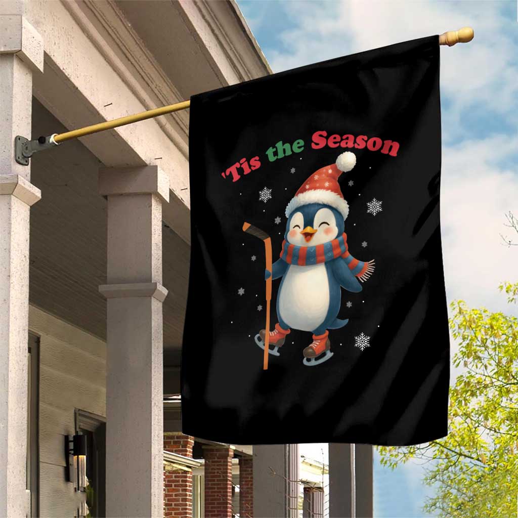 Cute Penguin Tis The Season Garden Flag Funny Christmas Gift For Holiday Fans TS12 Print Your Wear