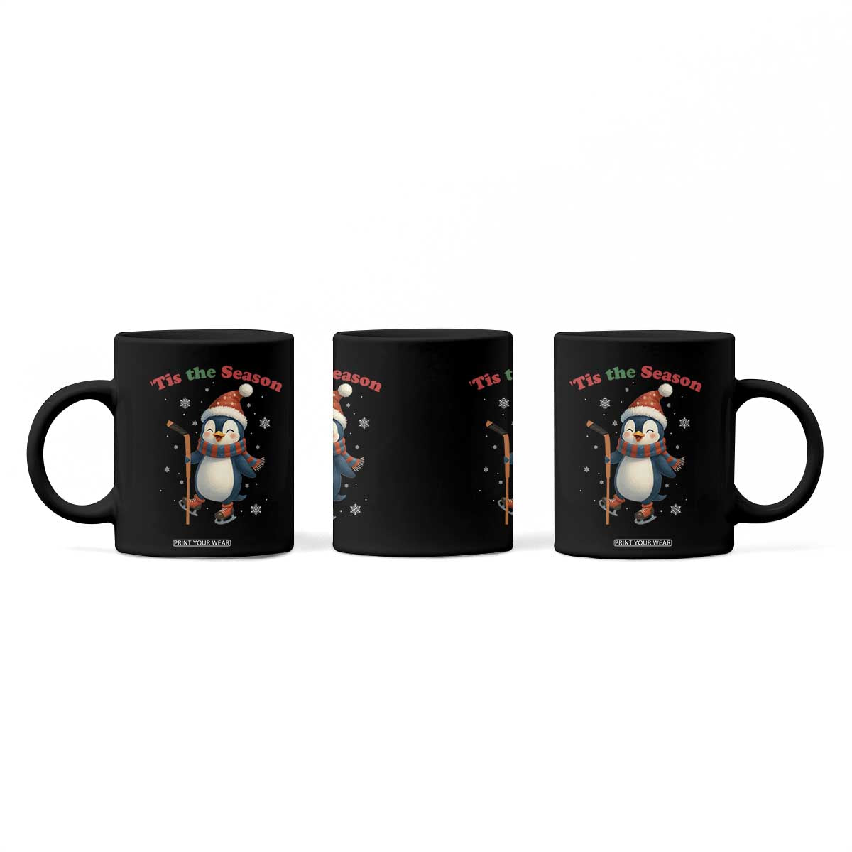 Cute Penguin Tis The Season Coffee Mug Funny Christmas Gift For Holiday Fans TS12 Print Your Wear