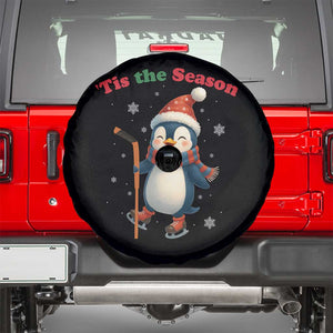 Cute Penguin Tis The Season Spare Tire Cover Funny Christmas Gift For Holiday Fans TS12 Black Print Your Wear