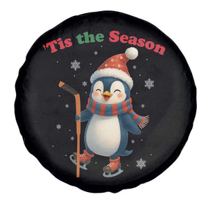Cute Penguin Tis The Season Spare Tire Cover Funny Christmas Gift For Holiday Fans TS12 Print Your Wear