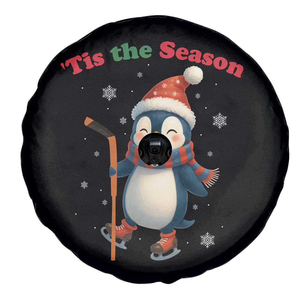 Cute Penguin Tis The Season Spare Tire Cover Funny Christmas Gift For Holiday Fans TS12 Print Your Wear