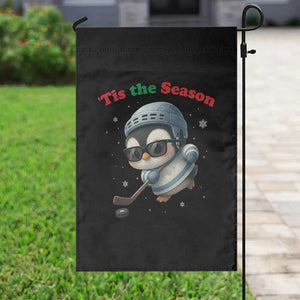 Penguin On Ice Tis The Season Garden Flag Funny Christmas Gift TS12 Print Your Wear