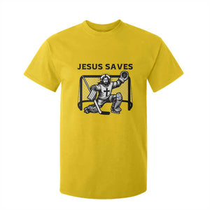 Funny Religious Ice Hockey Goalie Gift T Shirt For Kid Jesus Saves TS12 Daisy Print Your Wear