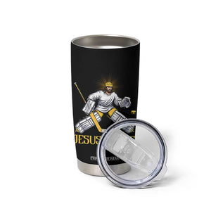 Jesus Saves Tumbler Cup Funny Christian Ice Hockey Goalie Gift TS12 Print Your Wear