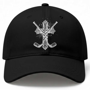 Faith Family Hockey Cross Baseball Cap Religious Ice Hockey Lover Gift TS12 Print Your Wear