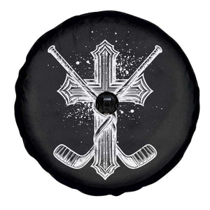 Faith Family Hockey Cross Spare Tire Cover Religious Ice Hockey Lover Gift TS12 Print Your Wear