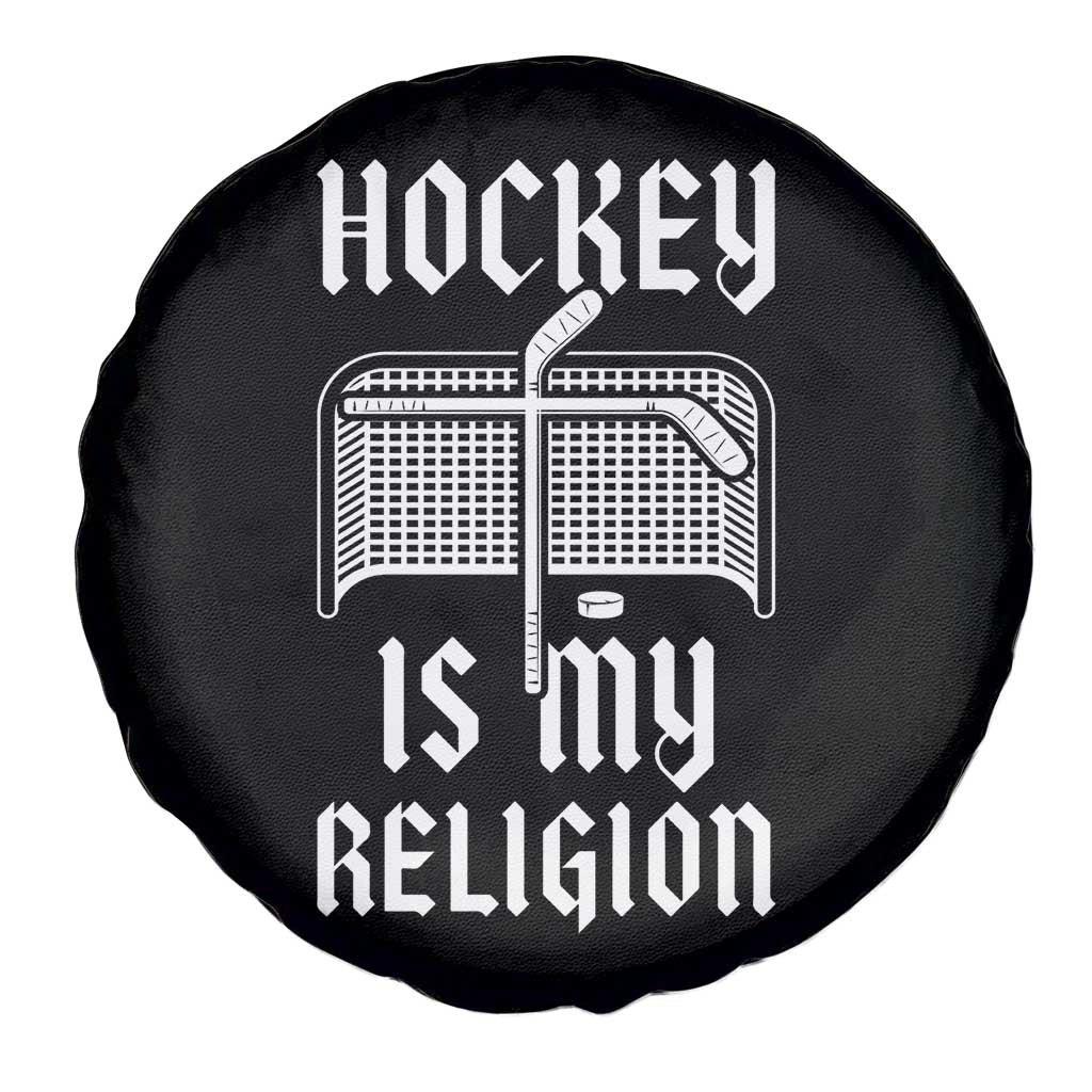 Hockey Is My Religion Spare Tire Cover Funny Christian Goalie Gift TS12 Print Your Wear