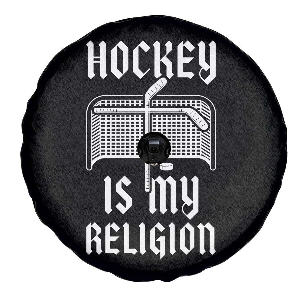 Hockey Is My Religion Spare Tire Cover Funny Christian Goalie Gift TS12 Print Your Wear