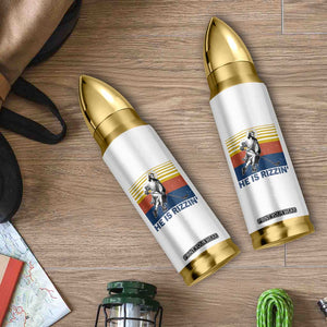 He Is Rizzin Bullet Tumbler Christian Hockey Retro Funny Gift For Believers TS12 Print Your Wear