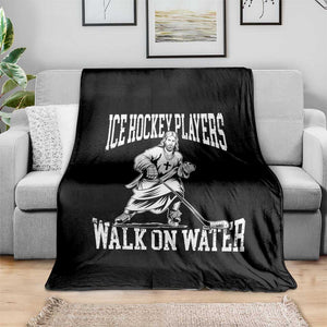 Jesus Ice Hockey Players Walk On Water Throw Blanket Funny Christian Gift TS12 Print Your Wear