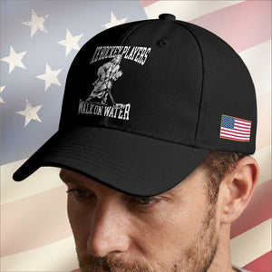 Jesus Ice Hockey Players Walk On Water Baseball Cap Funny Christian Gift TS12 Print Your Wear
