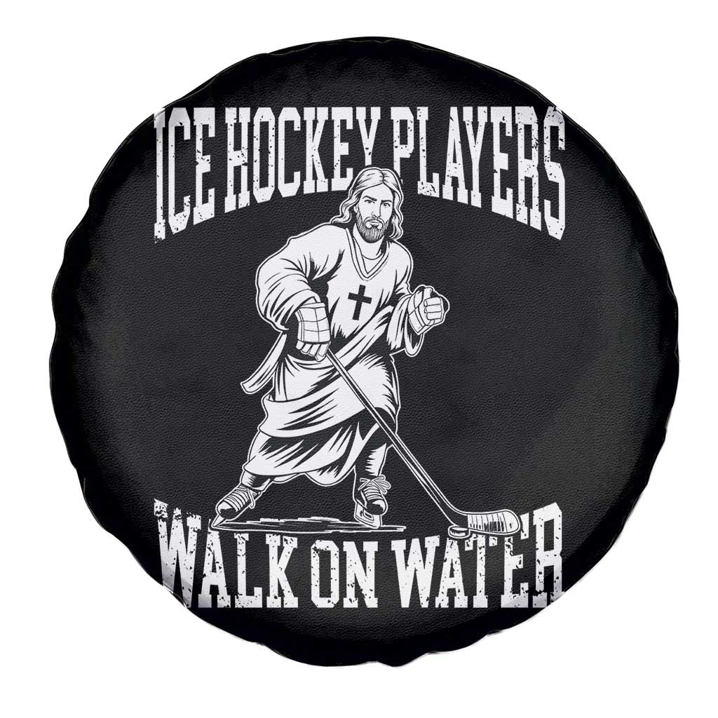 Jesus Ice Hockey Players Walk On Water Spare Tire Cover Funny Christian Gift TS12 Print Your Wear