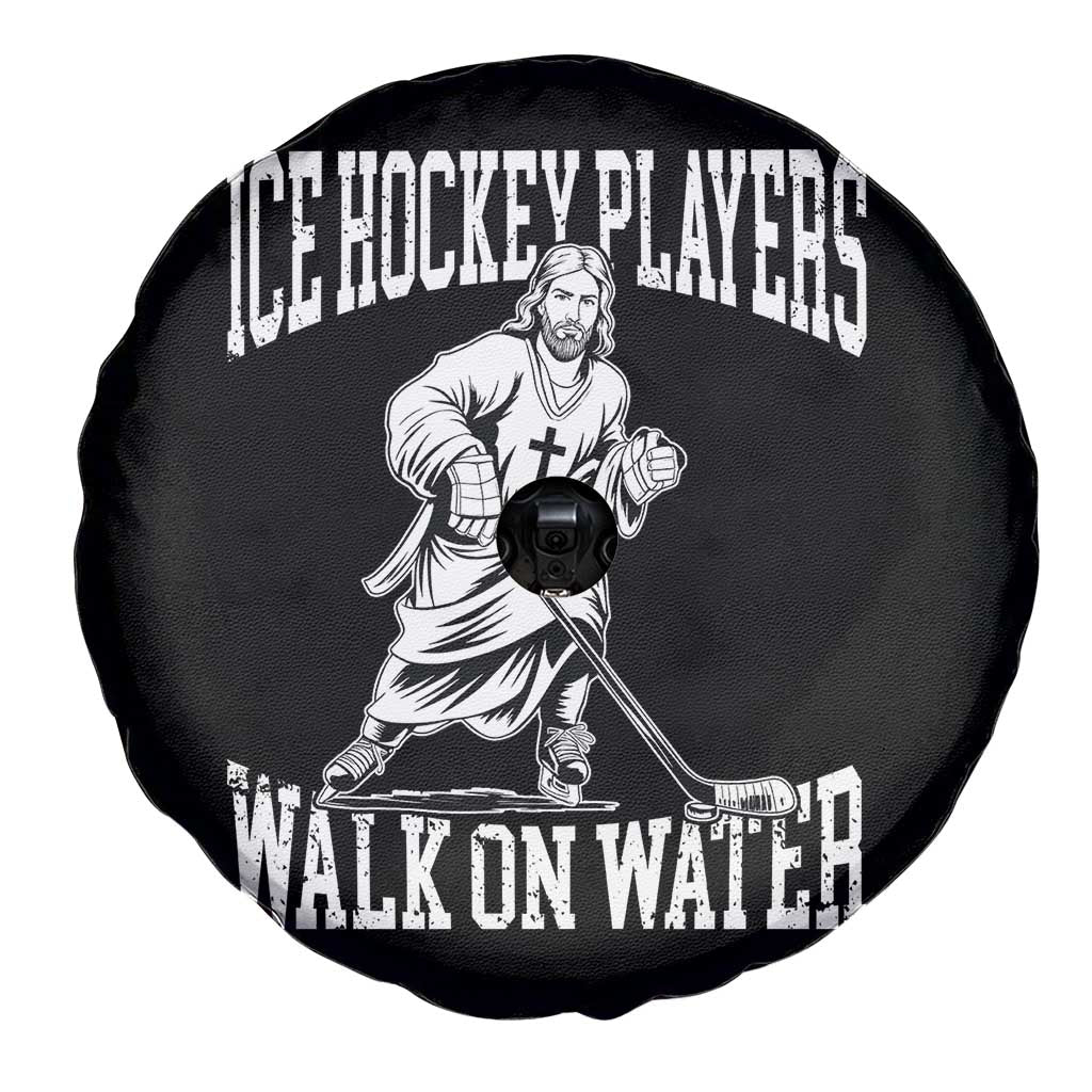 Jesus Ice Hockey Players Walk On Water Spare Tire Cover Funny Christian Gift TS12 Print Your Wear
