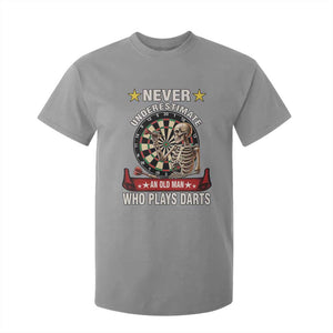 Never Underestimate An Old Man Plays Darts T Shirt For Kid Gothic Darts Player TS12 Sport Gray Print Your Wear