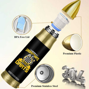 Never Underestimate An Old Man Plays Darts Bullet Tumbler Funny Dartist Grim Reaper Gift TS12 Print Your Wear